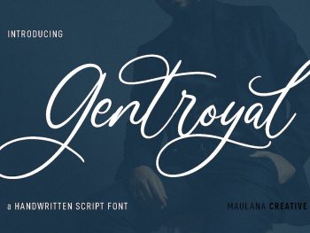 Gentroyal Script Font Yazı Tipi