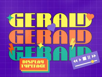 Gerald Display Typeface Font Yazı Tipi