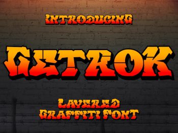 Getrok - Graffiti Font Yazı Tipi