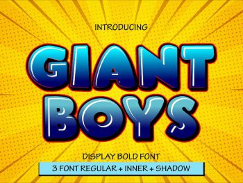 Giant Boys - Bold Display Font Yazı Tipi