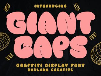 Giant Caps Graffiti Display Font Yazı Tipi