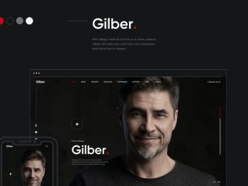Gilber - Personal CV/Resume WordPress Teması