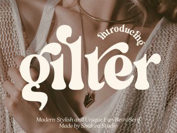 Gilter - Modern Retro Serif Yazı Tipi