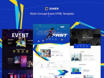 Giner | Multi-Concept Event HTML Template Yazı Tipi