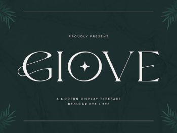 Giove - A Modern Display Typeface Yazı Tipi