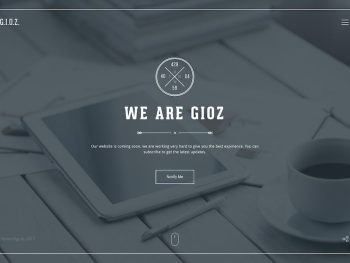 Gioz — Coming Soon & Maintenance Mode Template Yazı Tipi