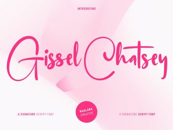 Gissel Chatsey Script Font Yazı Tipi