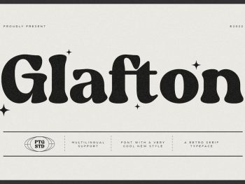 Glafton | Retro Serif Yazı Tipi