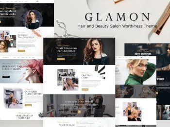 Glamon - Salon & Barber Shop Theme WordPress Teması