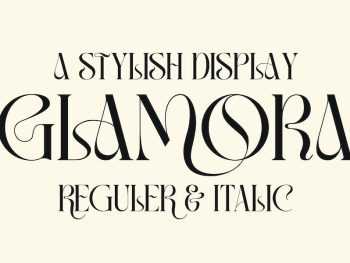 Glamora Stylish Display Font Yazı Tipi