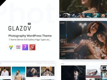 Glazov - Photography WordPress Teması