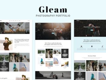 Gleam - Elegant Photography Portfolio Template Yazı Tipi