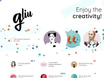 Gliu - Creative  Blog Theme WordPress Teması