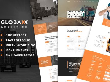 Globax - Logistics + Woocommerce WordPress Teması