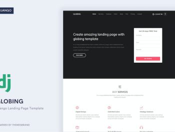 Globing - Django Landing Page Template Yazı Tipi