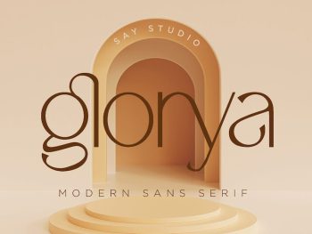 Glorya Modern Stylish Sans Serif Yazı Tipi