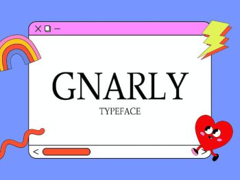 Gnarly - Nostalgic 1980s Typeface Yazı Tipi