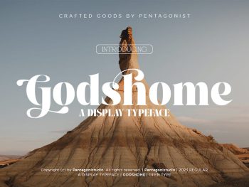 Godshome | Modern Serif Yazı Tipi