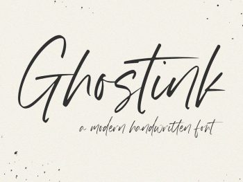 Gohstink - Handwritten Script Font Yazı Tipi