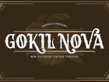 Gokil Nova - Victorian Style Font Yazı Tipi