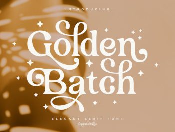 Golden Batch - Elegant Serif Yazı Tipi