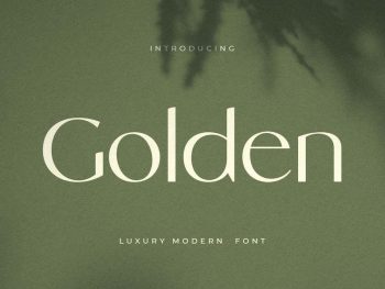 Golden - Luxury Modern Font Yazı Tipi