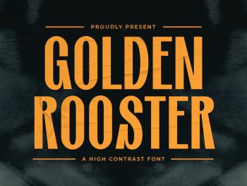 Golden Rooster - A High Contrast Font Yazı Tipi