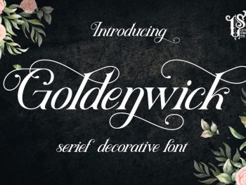 Goldenwick - Serif Decorative Font Yazı Tipi