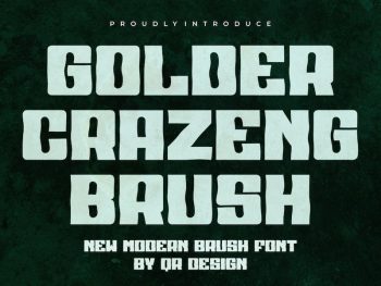 Golder Crazeng Brush Yazı Tipi