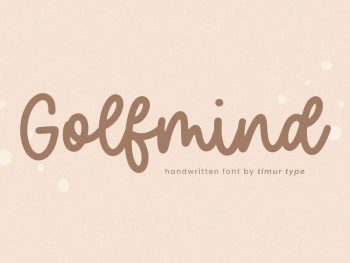 Golfmind - HandwrittenFont Yazı Tipi