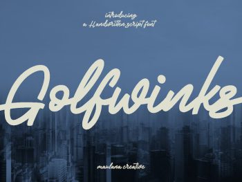 Golfwinks Script Font Yazı Tipi