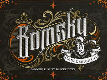 Gomsky Modern Blackletter Yazı Tipi