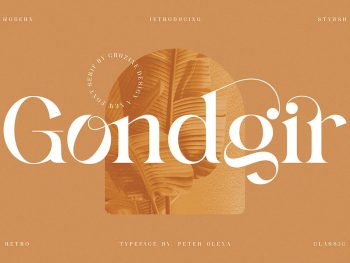 Gondgir - Elegant Serif Font Yazı Tipi