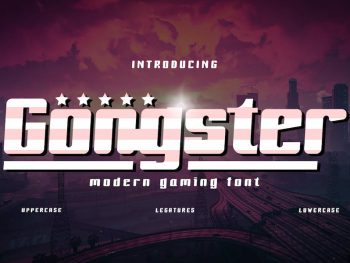 Gongster - Modern Gaming Font Yazı Tipi
