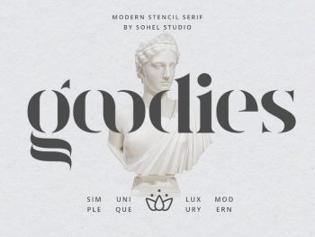 Goodies Modern Stencil Serif Yazı Tipi