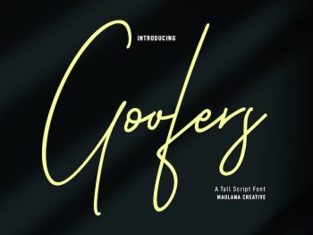 Goofers Tall Script Font Yazı Tipi