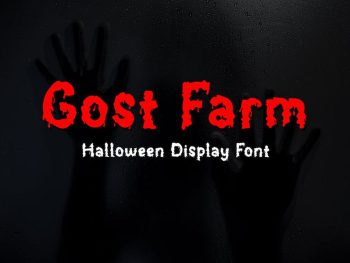 Gost Farm - Horror Display Font Yazı Tipi