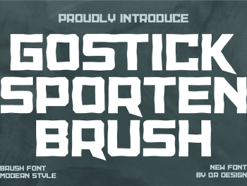 Gostick Sporten Brush Yazı Tipi