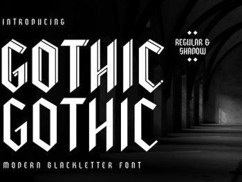 Gothic - Modern Blackletter Font Yazı Tipi