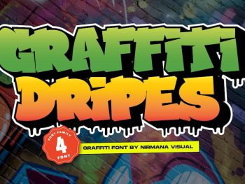 Graffiti Dripes - Graffiti Font Yazı Tipi