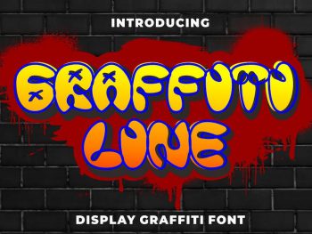 Graffiti Line - Display Graffiti Font Yazı Tipi