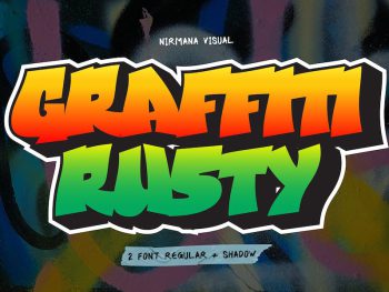 Graffiti Rusty - Graffiti Font Yazı Tipi
