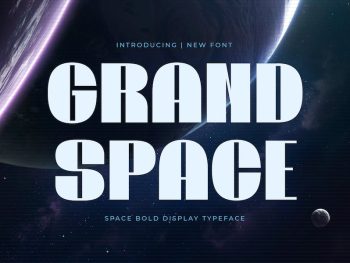 Grand Space - Space Bold Typeface Yazı Tipi