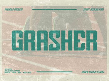 Grasher - Sport Font Yazı Tipi