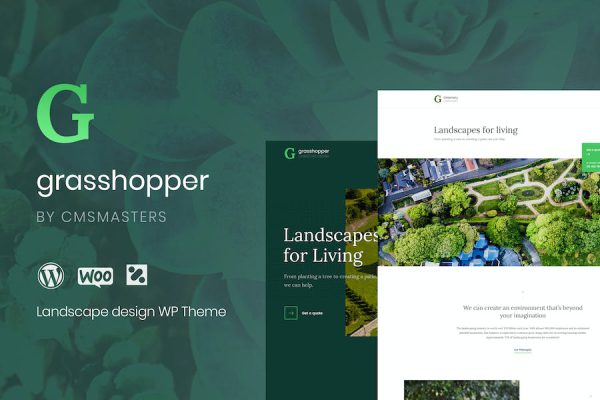 Grasshopper - Landscape Desig- Gardening Services WordPress Teması