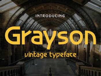 Grayson - 1940s Art Deco Typeface Yazı Tipi