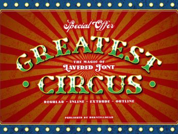 Greatest Circus Yazı Tipi