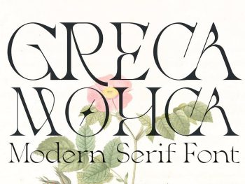 Greca - Modern Serif Font Yazı Tipi