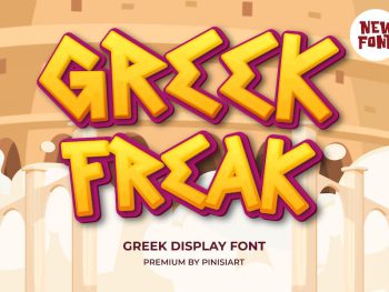 Greek Freak - Gaming Font Yazı Tipi