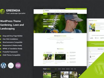 Greengia - Gardening Landscaping WordPress Theme WordPress Eklentisi